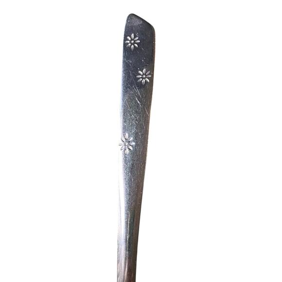 Vtg Atomic Night Sky by International Stainless Flatware Glossy USA Starburst - Picture 1 of 5